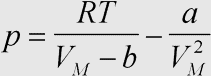 van-der-Waals'sche Gleichung